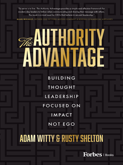 Title details for The Authority Advantage by Adam Witty - Available